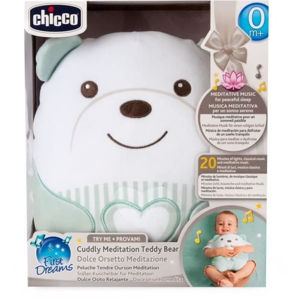 Mjuk nallebjörnsplysch - CHICCO - Grön - Från födseln