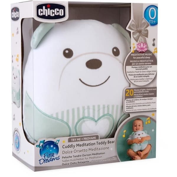 Mjuk nallebjörnsplysch - CHICCO - Grön - Från födseln