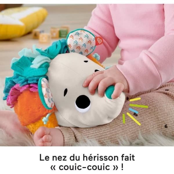 FISHER-PRICE My Little Sensory Hedgehog - Babyaktivitetsplysch - Från födseln - Fisher-Price - HBP42