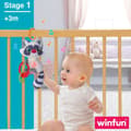 Miniatyrbild 4 av 7: Mjuk skallra Winfun Tvättbjörn 14,5 x 20 x 9,5 cm (6 antal)