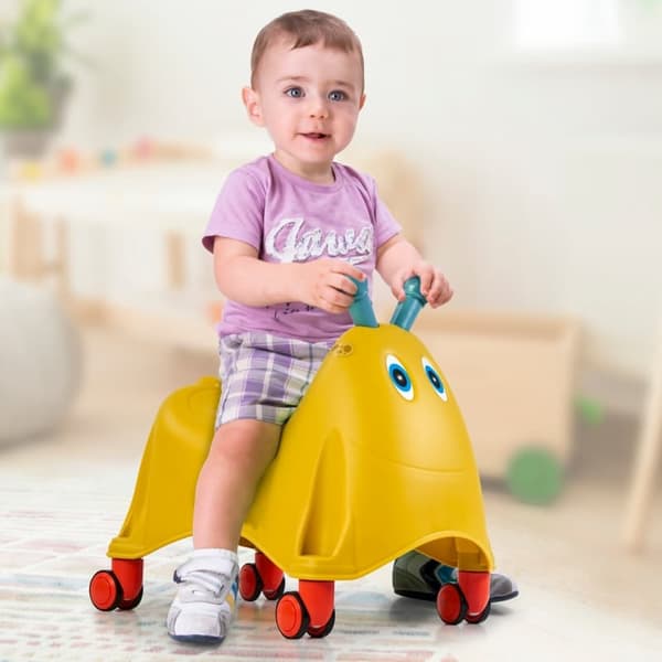 FEBER Ridebar Rollator Midlertidig Gåstol 360° Roterende Hjul 1+