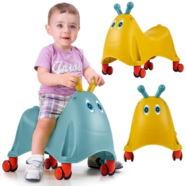 FEBER Ridebar Rollator Midlertidig Gåstol 360° Roterende Hjul 1+