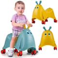 Miniatyrbillede 1 af 9: FEBER Ridebar Rollator Midlertidig Gåstol 360° Roterende Hjul 1+