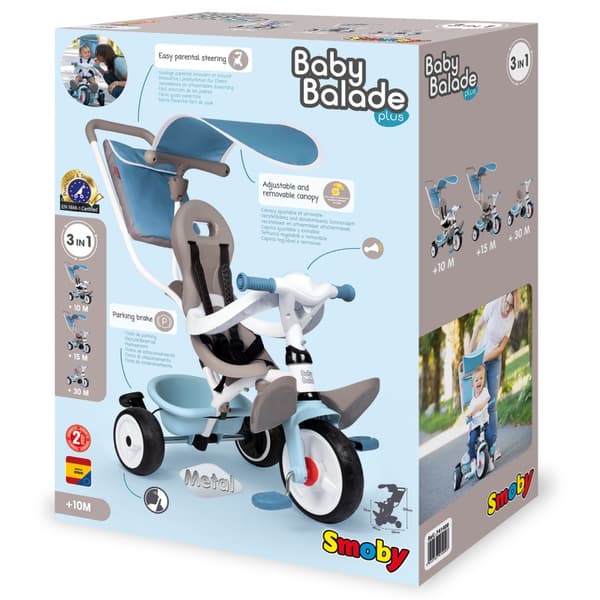 SMOBY Baby Balade Plus Trehjulet cykel Blå