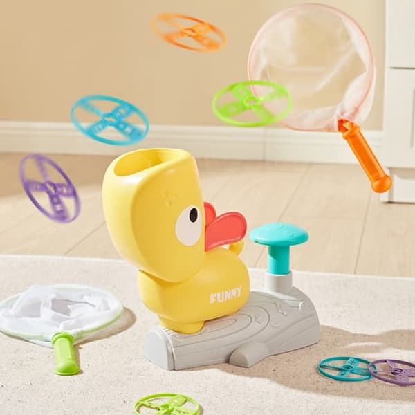 WOOPIE Arkadespil – Fang Frisbee Disc Launcher Gul