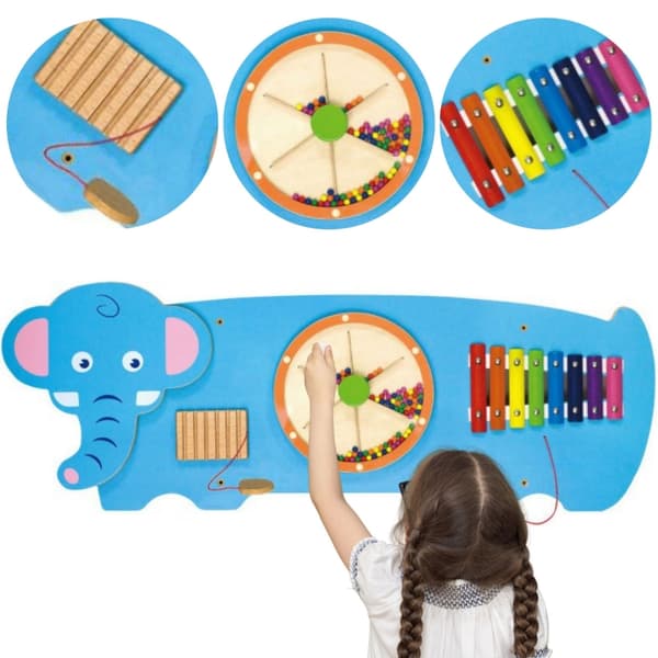 VIGA Sensory Board Elephant – FSC & Montessori