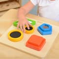 Miniatyrbillede 3 af 6: MASTERKIDZ Træpuslespil med overfladeteksturer – Montessori
