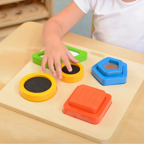 MASTERKIDZ Træpuslespil med overfladeteksturer – Montessori