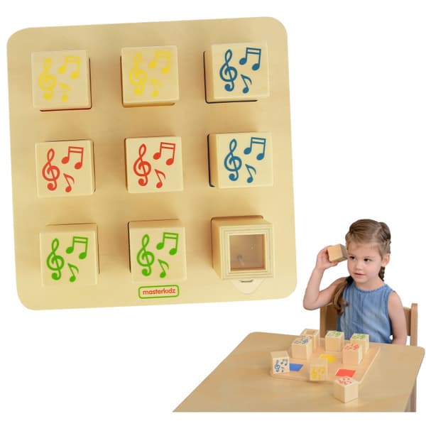 MASTERKIDZ Wood Sensory Sorter – Lydforbindelse Montessori
