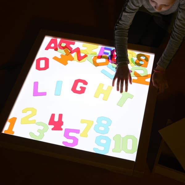 MASTERKIDZ Gennemsigtige tal og bogstaver 38 stk Montessori