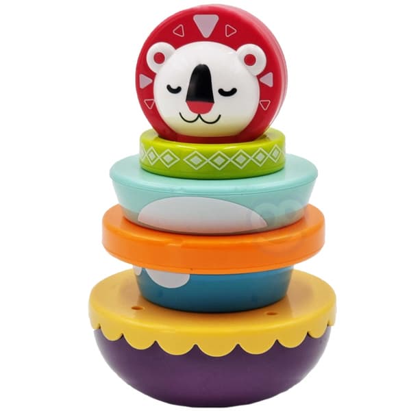 WOOPIE BABY sanselegetøjspuslespil i pyramideform til babyer – 6 brikker