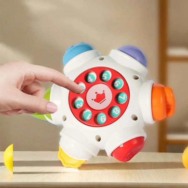 WOOPIE BABY Space Rocket Activity – Pædagogisk sensorisk terning 18m+