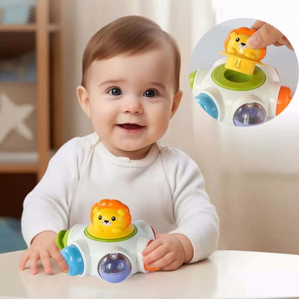 WOOPIE BABY Space Rocket Activity – Pædagogisk sensorisk terning 18m+