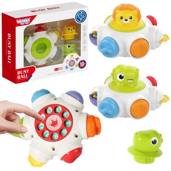 WOOPIE BABY Space Rocket Activity – Pædagogisk sensorisk terning 18m+