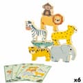 Miniatyrbillede 1 af 7: Byggespil + Figurer Woomax dyr 16 Dele 7 x 7 x 1,5 cm (6 enheder)