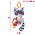 Miniatyrbillede 7 af 7: Bamse rangle Winfun Vaskebjørn 14,5 x 20 x 9,5 cm (6 enheder)