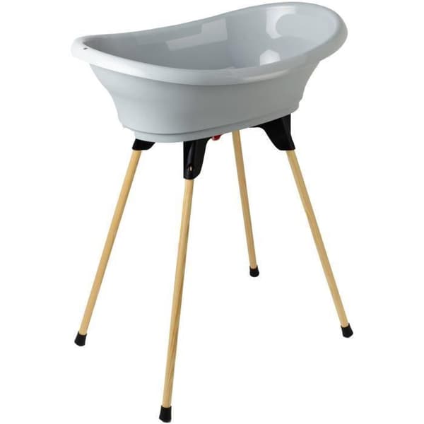 THERMOBABY Badesæt VASCO Charm grå: bad + fødder + afløbsrør