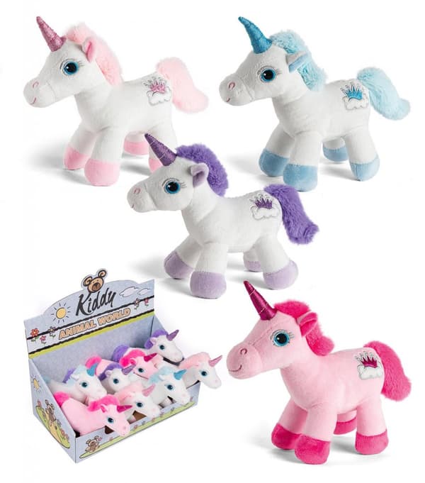 Leksaker KIDDY UNICORN Gosedjur Mjukisdjur Plysh Plush 17cm Välj