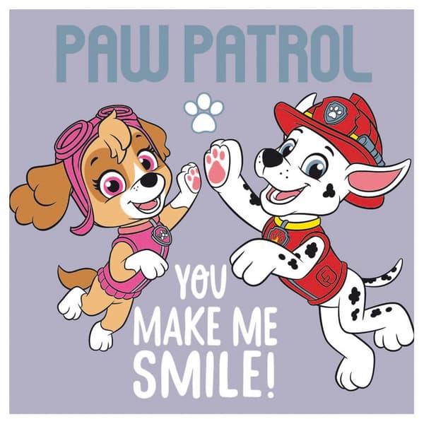 Puristettu lasten pyyhe 30x30 Paw Patrol harmaa