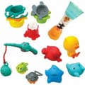 Miniatyrbillede 1 af 5: Set of Bath Toys Infantino Bath Set 17 Pieces underwater
