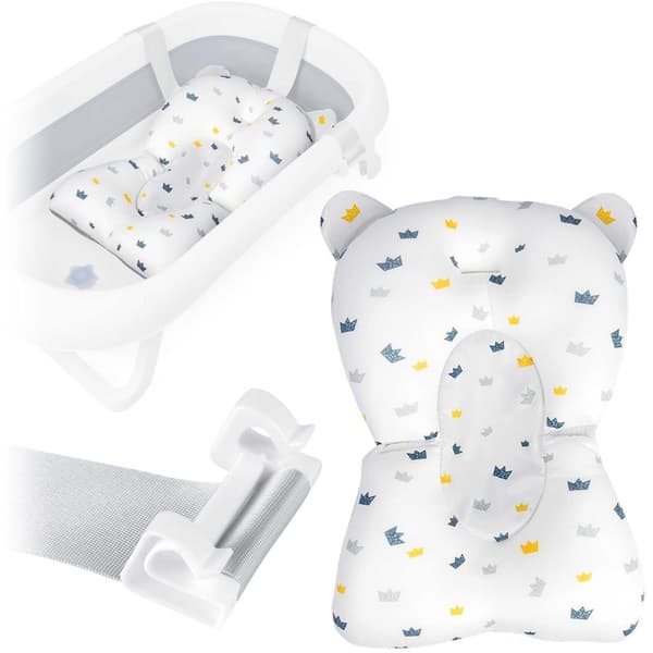 Ricokids hvid og blå babybadekarpude