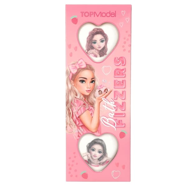 TOPModel TOPModel Bathfizzers BEAUTY and ME med trykk - Hvit, rosa - 30 g hver