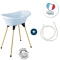 Pikkukuva 1 / 6: THERMOBABY KYLPYPAKKAUSPAKKAUS VASCO Fleur Bleue: kylpyamme + jalat + poistoletku