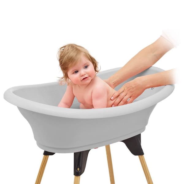 THERMOBABY VASCO 7-i-1 Badkarspaket Charm Grå - Tillverkad i Frankrike