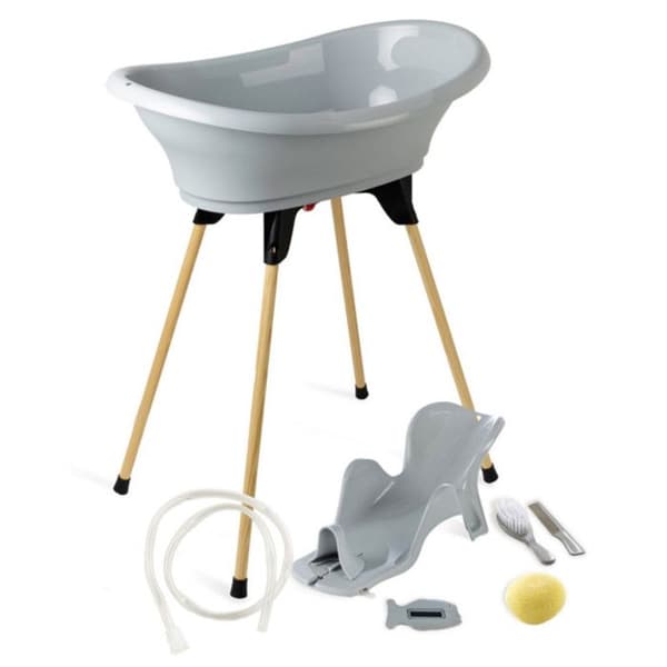 THERMOBABY VASCO 7-i-1 Badkarspaket Charm Grå - Tillverkad i Frankrike