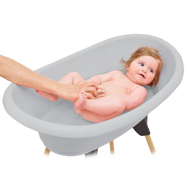 THERMOBABY Badset VASCO Charm grå: badkar + fötter + avloppsrör