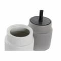 Miniatyrbillede 3 af 3: Toilet Brush DKD Home Decor Light grey Dark grey Steel Stoneware Scandi 10 x 10 x 39 cm (2 Units)