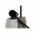 Miniatyrbillede 2 af 3: Toilet Brush DKD Home Decor Light grey Dark grey Steel Stoneware Scandi 10 x 10 x 39 cm (2 Units)