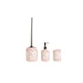 Pikkukuva 1 / 3: Bath Set DKD Home Decor 8 x 8 x 17,5 cm Ceramic Pink White