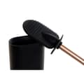 Pikkukuva 3 / 3: Toilet Brush DKD Home Decor Black Golden Resin 10 x 6 x 40 cm