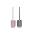 Miniatyrbild 1 av 3: Toilet Brush DKD Home Decor Grey Pink Silver Light Pink Metal Aluminium Dolomite Urban 9,8 x 9,8 x 39 cm (2 Units)