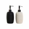 Miniatyrbillede 1 af 3: Soap Dispenser DKD Home Decor PVC Stoneware Scandinavian 8 x 8 x 18 cm (2 Units)