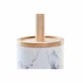 Miniatyrbild 3 av 3: Toilet Brush DKD Home Decor White Natural Metal Resin Natural rubber Marble Scandi 30 x 40 cm 10,3 x 10,3 x 38 cm