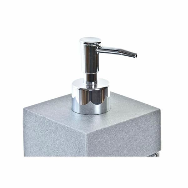 Soap Dispenser DKD Home Decor Grey Silver Resin polypropylene