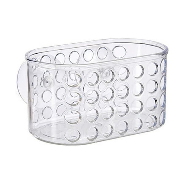 Bath Organiser Caddy Berilo CB25262A Transparent PVC polystyrene 15,8 x 8,5 x 8 cm (12 Units)
