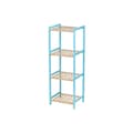 Miniatyrbild 1 av 3: Bathroom Shelves Berilo WR5503-4-462 Blue Natural 35 x 30 x 100 cm