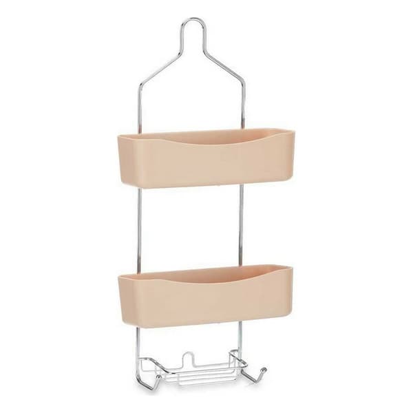 Bathroom Shelves Berilo W7072 - 384 Beige Metal Plastic 28 x 60 x 14 cm (6 Units)