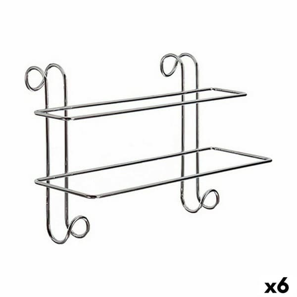 Bar towel rail W4294 Silver Metal 14 x 20 x 39 cm (6 Units)