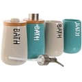 Pikkukuva 2 / 3: Bath Set Home ESPRIT Beige Turquoise Bamboo ABS Dolomite 9 x 8,5 x 19 cm (2 Units)