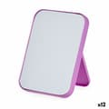 Miniatyrbillede 1 af 3: Mirror with Mounting Bracket Berilo CG11309-1 Blue Green Lilac polypropylene 1,7 x 20 x 14 cm (12 Units)