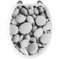 Miniatyrbillede 1 af 2: Toilet Seat Gelco Stone Grey MDF Wood
