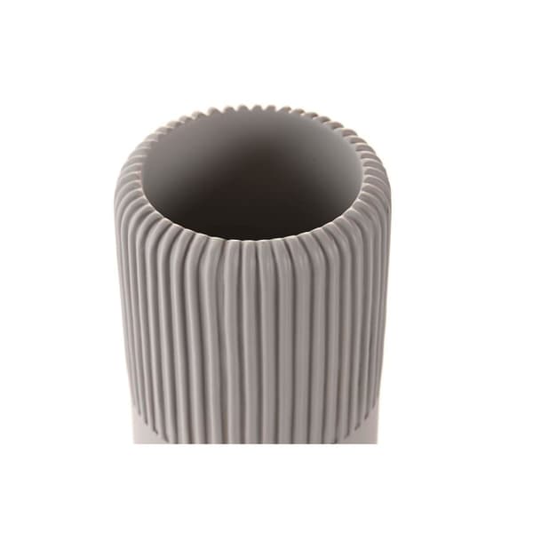Glass DKD Home Decor Grey Cement 7 x 7 x 11 cm