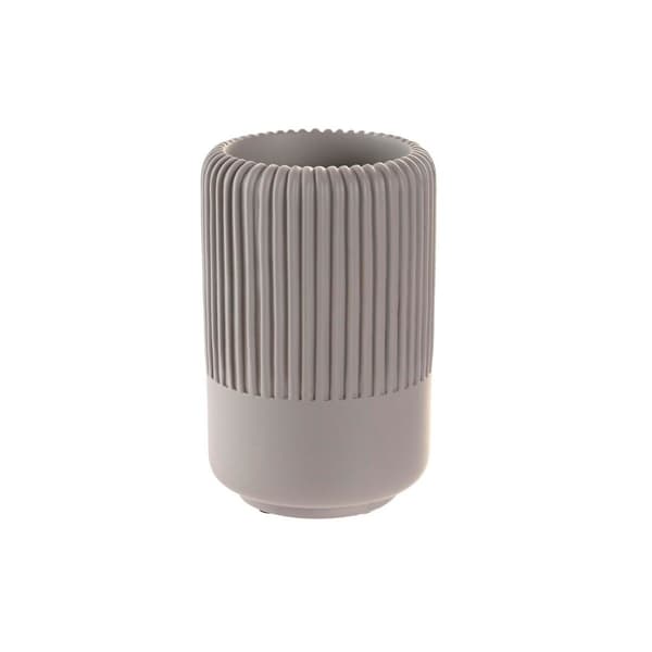 Glass DKD Home Decor Grey Cement 7 x 7 x 11 cm