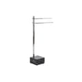 Pikkukuva 1 / 4: Free-Standing Towel Rack DKD Home Decor Silver MDF Steel (45 x 21 x 80 cm)