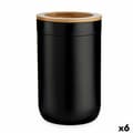 Miniatyrbillede 1 af 2: Toothbrush Holder Berilo BP16-103BK Brown Black Natural Bamboo polypropylene 7,7 x 11,5 x 7,7 cm (6 Units)