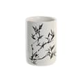 Miniatyrbild 1 av 2: Toothbrush Holder DKD Home Decor White Black Rubber wood Stoneware 7,6 x 7,6 x 11 cm (12 Units)